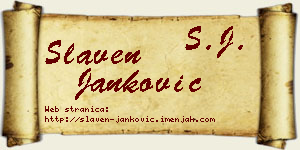 Slaven Janković vizit kartica